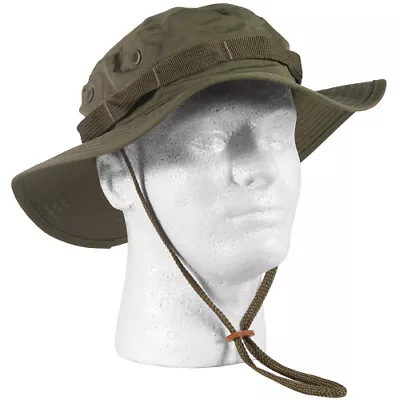 $17.95 • Buy OD Green Jungle Boonie Hat Type II Tropical U.S Military NYCO Ripstop USA Made