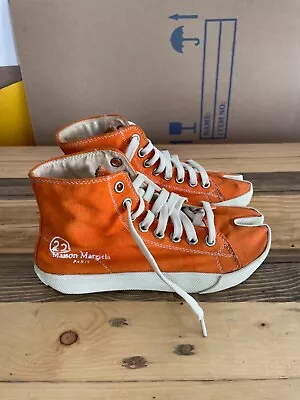 Maison Margiela Tabi Sneakers Size 35EU Orange • $99