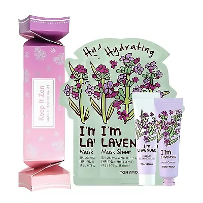 TONYMOLY Tony Moly Lavender 4-Pc. Keep It Zen Mask & Hand Cream Gift Set $18 Rtl • $10.48