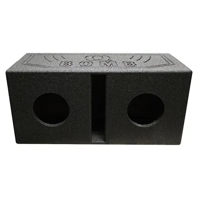 QBomb Dual 6.5 Inch Slot Ported Vented Subwoofer Box Enclosure | 2x 6.5  Sub Box • $114.99