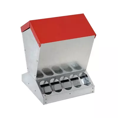 10Kg Galvanised Steel Automatic Chicken Feeder Trough • $229.95