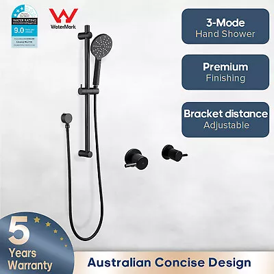 Decaura Hand Held Shower Head On Rail Set Sliding Bar Shower Mixer Tap Tapware • $129.99