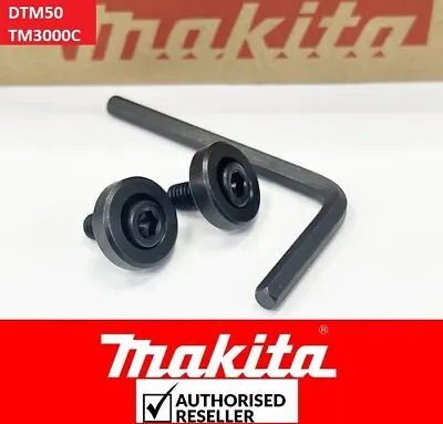 2XGenuine Makita Lock Screw Bolt+Outer Flange+ Hex Key Multitool DTM50 TM3000C • £6.96