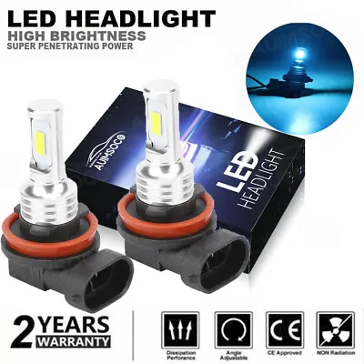 $12.98 • Buy H11 8000K LED Headlight Super Bright Bulbs Kit Ice Blue 330000LM High/Low Beam