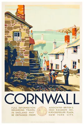 Cornwall - British Railways - Vintage Travel Poster • $24.99