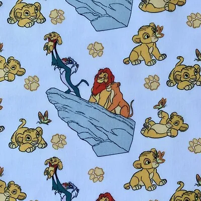 Fq Disney Lion King Mufasa Rafiki Simba Character Polycotton Fabric • £4.60