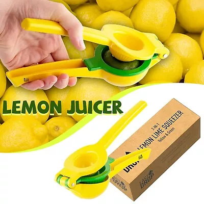 Premium Quality Metal Lemon Squeezer Handheld Juicer Presser Citrus Juice Lime • £12.14