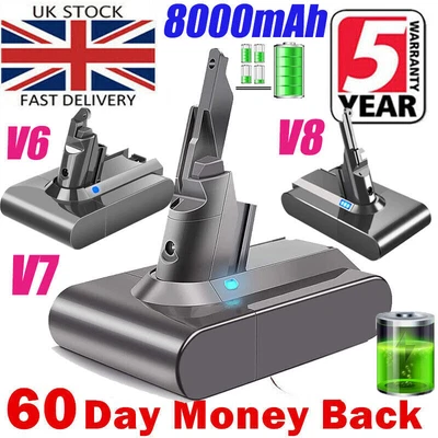 £27.98 • Buy Sony Cell 8.0AH Battery For Dyson V6 V7 V8 V10 DC58 DC59 SV10 SV11 SV12 SV05 8AH