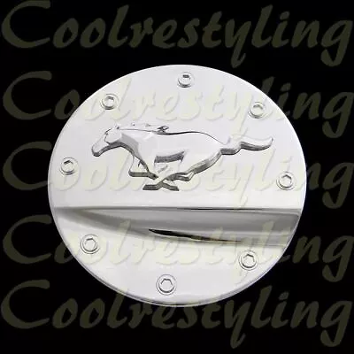 FIT 2015 16 17 18 19 20 2021 Ford Mustang Chrome Overlay Gas Cap Door Cover • $19.88