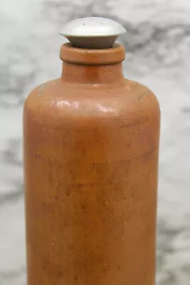 Vintage Ceramic Bottle Laundry Clothes Sprinkler Aluminum Cap 11 1/4  T • $49.95