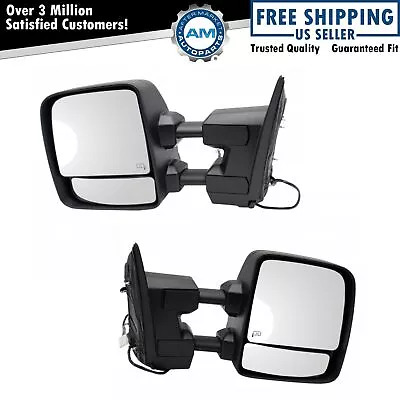 Mirror Power Heater Puddle Turn Signal Textured Pair For Titan • $321.90