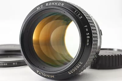 [Exc+5 W/Caps] Minolta MC Rokkor 58mm F/1.2 Standard MF Prime Lens From JAPAN • $339.99