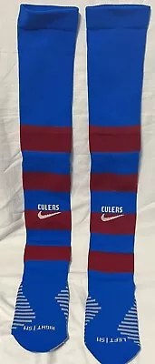 Nike FC Barcelona Culers Stadium Knee High Soccer Socks. Women 4-6. Youth 3Y-5Y • $16