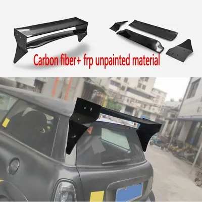 For Mini Cooper S R56 Carbon Fiber + FRP Unpainted Rear Roof Spoiler Wing Trim • $648.65