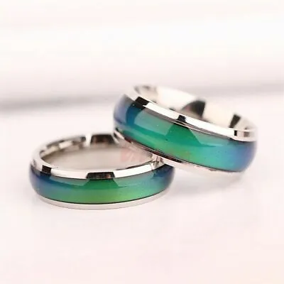 Mood Ring Colour Change Rainbow Band Kids Party Gifts Christmas Stocking Filler • £3.95