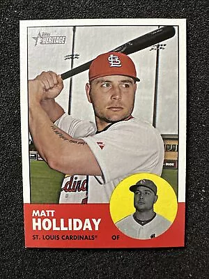 MATT HOLLIDAY #190 2012 Topps Heritage Baseball QTY St. Louis Cardinals • $1.49