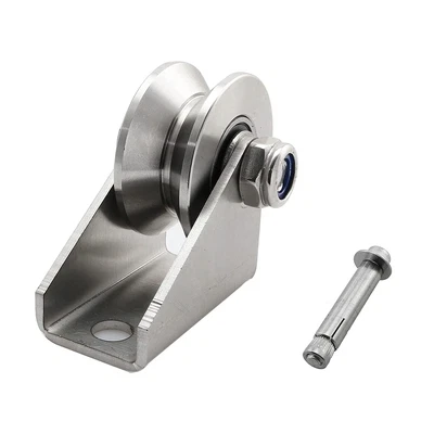 $27.22 • Buy Detachable Oblique V-Type Groove Sliding Wheel Roller Track Rail Fixed Pulley