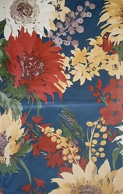 Sunflowers Fall Harvest Vinyl / Flannel Backed Tablecloth Various Size By Elrene • $16.38