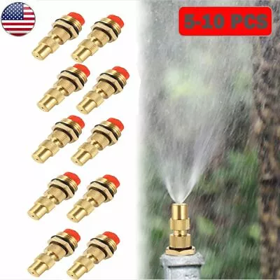 5-10x 1/2  Brass Spray Nozzle Atomizing Lawn Misting Sprinkler Patio Gardening • $11.39