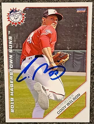 Cody Wilson Signed IP 2019 Hagerstown Suns Card #30 Washington Nationals! • $11.99