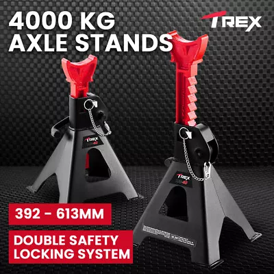 T-REX 4000KG Automotive Car Jack Axle Stands Floor Auto Heavy Duty Adjustable • $132