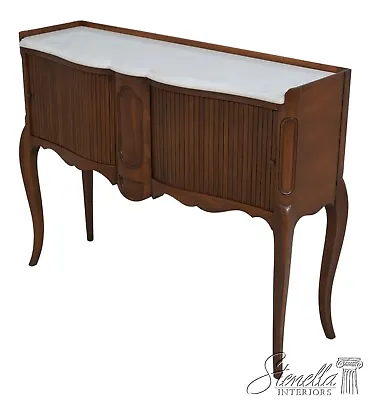 62770EC: JOHN WIDDICOMB Marble Top French Style Console Table • $1095