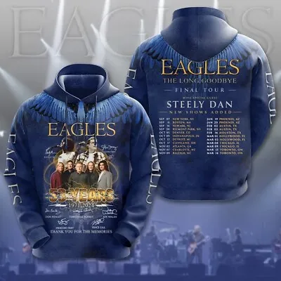 The Eagles The Long Goodbye Final Tour 2023 2024 All Over Print T-shirt Hoodie • $24.99