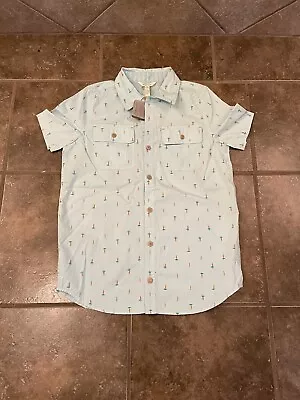NWT Matilda Jane Cottontail Carrots Easter Boys 14 Button Up S/s • $24.99
