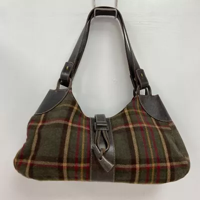 Lauren Ralph Lauren Bag Tartan Green Red RMF53-GB • £7.99