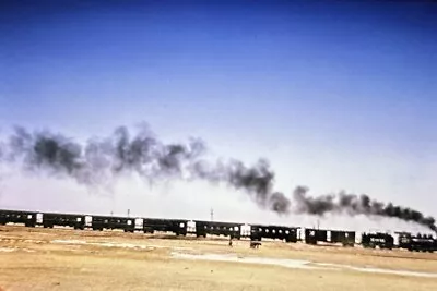 Vtg 35mm Slide N. De M. Mexican National Railroad Train Steam Engine Original • $3.99