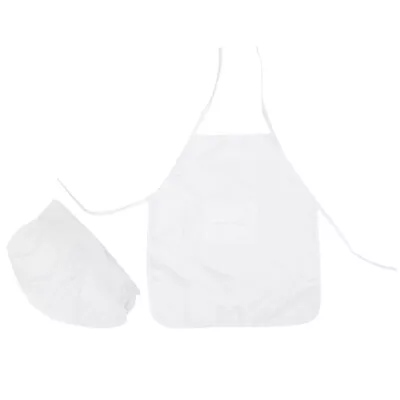  White Acrylic Baby Chef Set Child Clothes Costume For Girls • £9.16