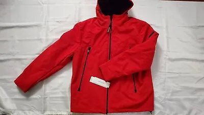 New Cavlin Klein Men's Water/wind Resistant Softshell Red Hooded Jacket Size L • $79.99