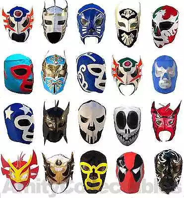 MEXICAN WRESTLING MASK [Mixed Styles] Halloween Costume Masks Lucha Libre • £14