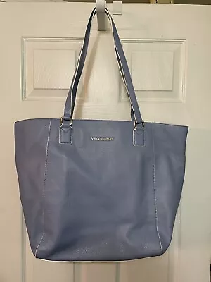 Vera Bradley Ella Chambray Tote- NWT-Genuine Leather- Light Blue • $95