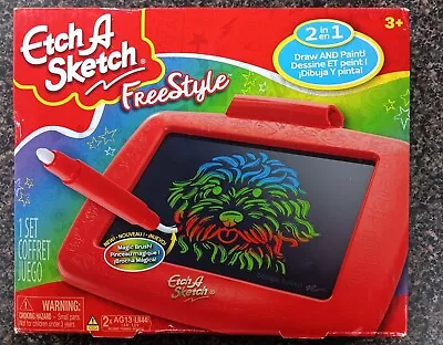 Etch A Sketch Freestyle Drawing Tablet W/ 2 In 1 Stylus Pen & Paintbrush • $16.99