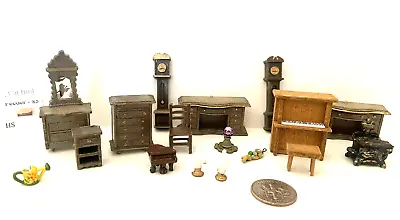 $14 • Buy Grab Bag Of 1/4  Scale And Smaller Dollhouse Miniature Furniture