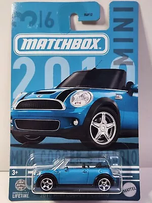 2024 Matchbox Mini Cooper Series 3/6 2010 Mini Cooper S Cabrio Convertible Blue  • $8.95