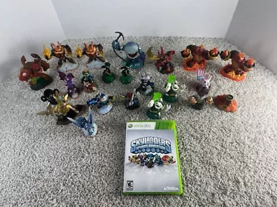 Skylanders Spyro's Adventure XBOX 360 Game Plus Lot Of 22 Figures Bundle • $35.90