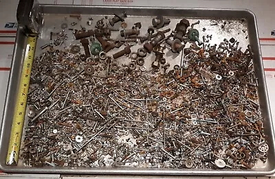 11.95 Lb. Lot Fasteners. Steampunk Industrial Robot  Metal Art Crafting Part. • $9.38