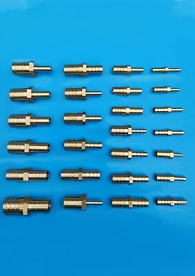 £3.20 • Buy Brass Reducing Pipe Hose Barbed Connectors Full Range