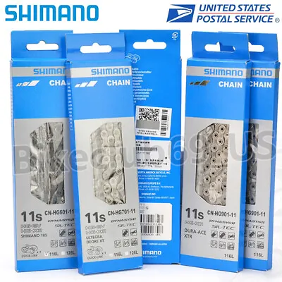 Shimano HG-X11 Chain CN-HG601/701/901-11 Speed MTB Road E-Bike Chain 116 Links​ • $20.95