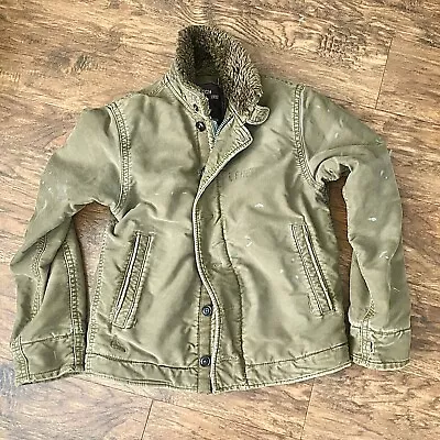 Ezra Fitch Abercrombie & Fitch Men’s Olive N1 Deck Jacket Small • $89.99