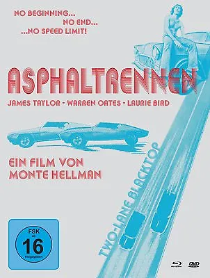 Mediabook Asphaltrennen - To Lane Blacktop 1971 Blu-Ray + 2 DVD Limited Edition • $25.19