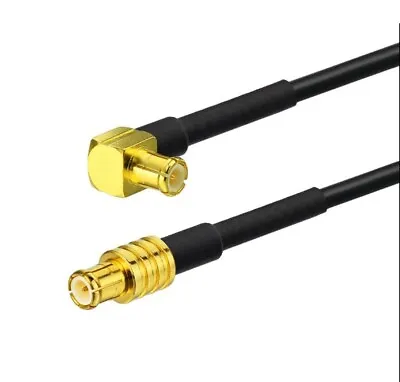 MCX Male Straight Connector To MCX Male Right Angle 6m Cable RG174  • £11.95