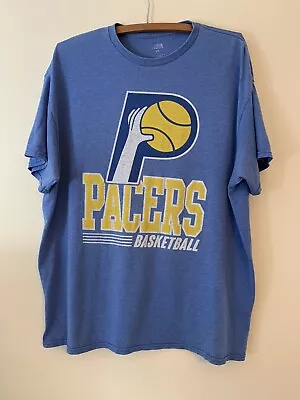 Vintage Indiana Pacers NBA T Shirt Size XL Light Blue 1970’s 1980’s Logo • $14.99