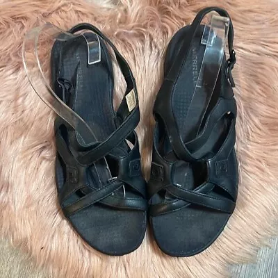 Merrell Agave Black Straps Sandals Size 10 • $29