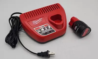 Milwaukee M12 48-58-2401 1.5 Ah Battery & 48-11-2401 Charger Bundle • $29.95