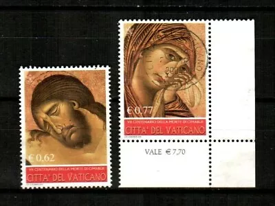 Vatican Scott's 1229-30 ( 2v ) Jesus Mary Art By Cimabue F/VF Used ( 2002 ) • $2