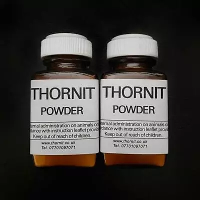 £25.25 • Buy 2 X 20g -THORNIT Powder ORIGINAL PROVEN 100 Year Formula For EAR MITES DOGS CATS