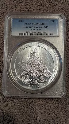 2012 Hawaii Volcanoes Np America The Beautiful Atb 5 Oz. Silver Pcgs Ms69 Dmpl • $650